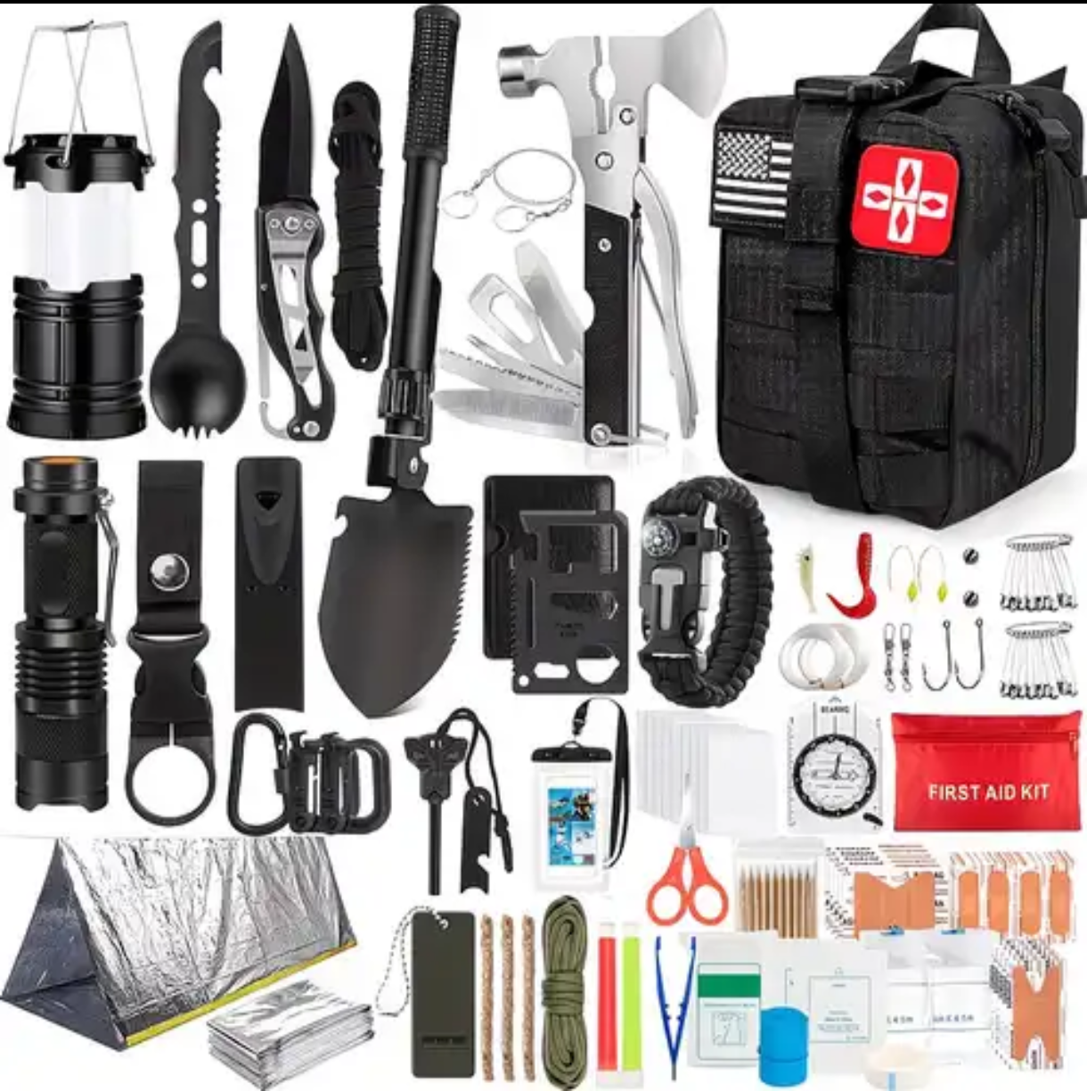 258-Piece All-in-1 Survival Kit Bundle