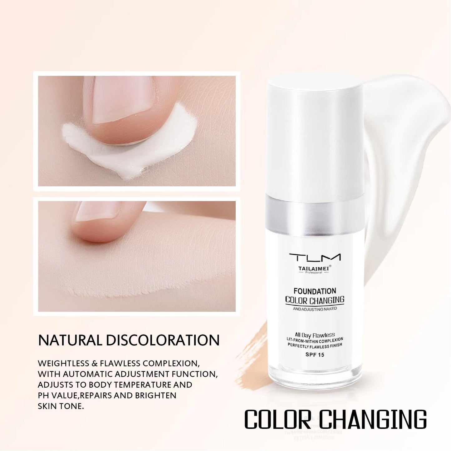 Color-Changing Liquid Foundation Sunscreen