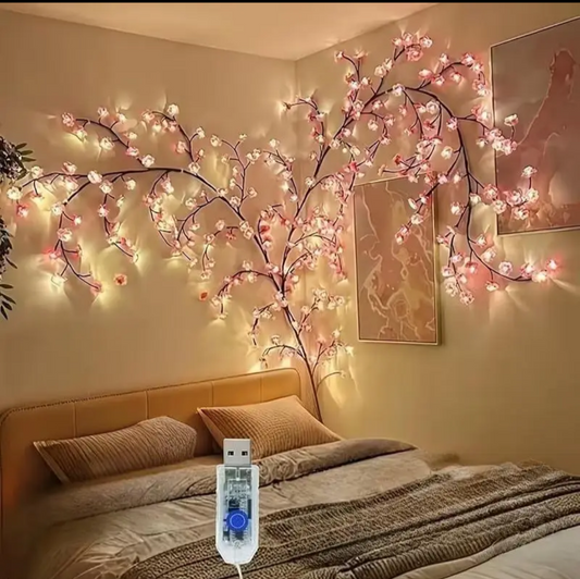 Cherry Blossom LED Vine String Lights